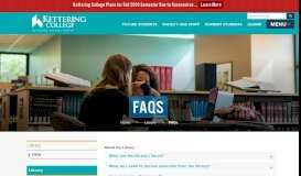 
							         FAQs - Kettering College								  
							    