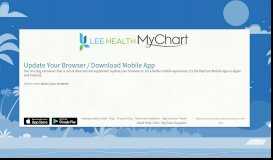 
							         FAQs - MyChart - Lee Health								  
							    