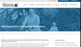 
							         FAQS - Orthopedic Associates of SW Ohio								  
							    