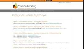 
							         FAQs - Parkside Lending LLC								  
							    