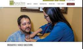 
							         FAQs - Ranch View Family Medicine | FAQs - Ranch View Family ...								  
							    