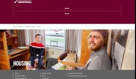 
							         FAQs - Residence Halls - UM Housing - University Of Montana								  
							    