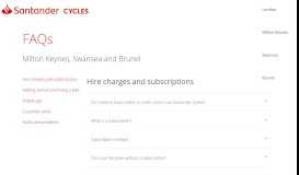 
							         FAQs | Santander Cycles								  
							    
