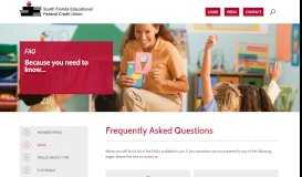
							         FAQs | South Florida Educational Federal Credit Union								  
							    