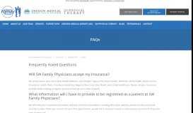 
							         FAQ's | SW Family Physicians | Tigard, OR								  
							    