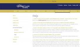 
							         FAQs - The Quarry Lane School								  
							    