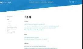 
							         FAQs – The Ticketmaster Developer Portal								  
							    