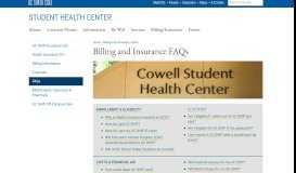 
							         FAQs - UCSC Student Health Center - UC Santa Cruz								  
							    