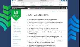 
							         FAQs - Volunteering | Glasgow 2014 - Commonwealth Games								  
							    