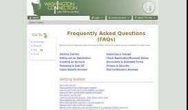 
							         FAQs - Washington Connection (Your Link to Services)								  
							    