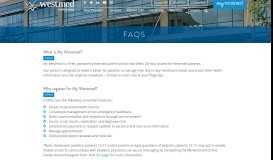 
							         FAQs - Westmed Medical Group								  
							    
