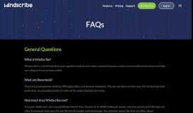 
							         FAQs - Windscribe								  
							    