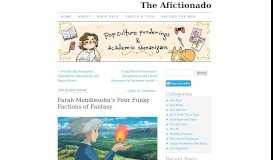 
							         Farah Mendlesohn's Four Funky Factions of Fantasy | The Afictionado								  
							    