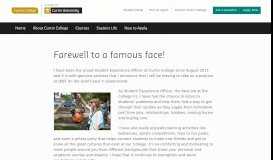 
							         Farewell to a famous face! - Curtin College								  
							    