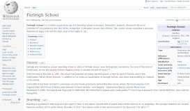 
							         Farleigh School - Wikipedia								  
							    