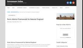 
							         Farm Advice Framework for Natural England - Government Online								  
							    