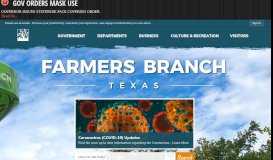 
							         Farmers Branch, TX - Official Website | Official Website								  
							    