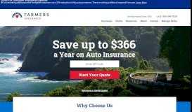 
							         Farmers Insurance Hawaii - Car, Condo, Life, Homeowners								  
							    
