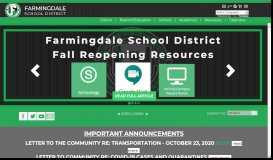 
							         Farmingdale School District / Homepage								  
							    