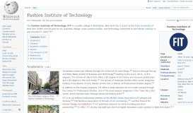 
							         Fashion Institute of Technology - Wikipedia								  
							    