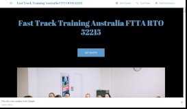 
							         Fast Track Training Australia FTTA RTO 52215 - Training Centre in ...								  
							    