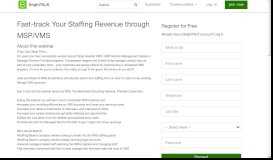 
							         Fast-track Your Staffing Revenue through MSP/VMS								  
							    