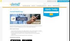 
							         Fastaff Mobile App | Fastaff Travel Nursing								  
							    