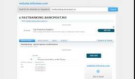 
							         fastbanking.bancpost.ro at WI. Fastbanking - portal bancar multichannel								  
							    