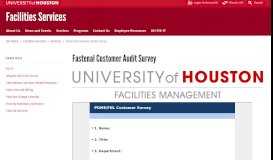 
							         Fastenal Customer Audit Survey - University of Houston								  
							    