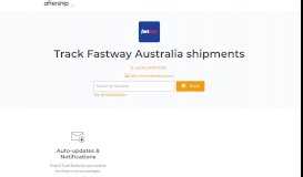 
							         Fastway Australia Tracking - AfterShip								  
							    