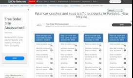 
							         Fatal car crashes and road traffic accidents in Portales, New Mexico								  
							    