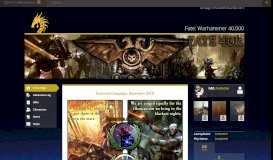 
							         Fate: Warhammer 40,000 | Obsidian Portal								  
							    