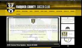 
							         Fauquier County Soccer Club | Home								  
							    