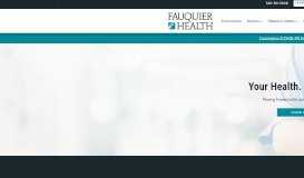 
							         Fauquier Health Hospital | Warrenton, VA Hospital								  
							    