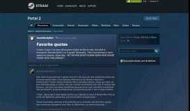 
							         Favorite quotes :: Portal 2 General Discussions - Steam Community								  
							    