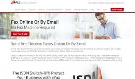 
							         Fax Online with eFax | Your Completely Digital Faxing Solution								  
							    