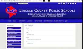 
							         Faye Pitman - Lincoln County Public Schools								  
							    