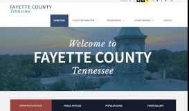
							         Fayette County: Home page								  
							    
