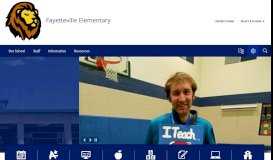
							         Fayetteville Elementary / Homepage								  
							    