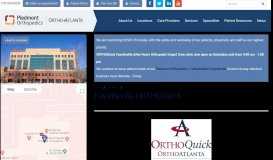 
							         Fayetteville ORTHOQuick | OrthoAtlanta Orthopedics & Sports ...								  
							    