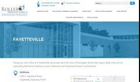 
							         Fayetteville - Roller Weight Loss & Advanced Surgery								  
							    