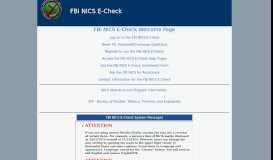 
							         FBI NICS E-Check System - Welcome Page								  
							    