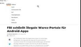 
							         FBI schließt illegale Warez-Portale für Android-Apps | Mobilegeeks.de								  
							    