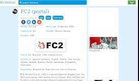 
							         FC2 (portal) - Alchetron, The Free Social Encyclopedia								  
							    