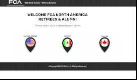 
							         FCA - USA Retirees FCA - US LLC Home News Products FAQ ...								  
							    