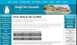 
							         FCA Walk-In Clinic | Family Care Associates								  
							    