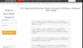 
							         FCC Registered Amateur Radio Licenses in Madison, Alabama - Ham ...								  
							    