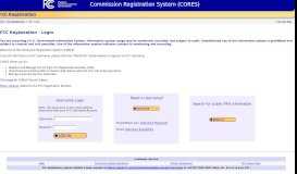 
							         FCC Registration - Login								  
							    