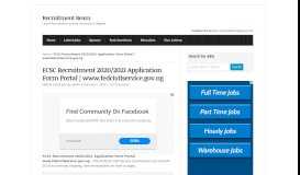
							         FCSC Recruitment 2020/2021 Application Form Portal - www ...								  
							    