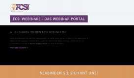
							         FCSI WebinareFCSI Webinare - Das Webinar Portal								  
							    